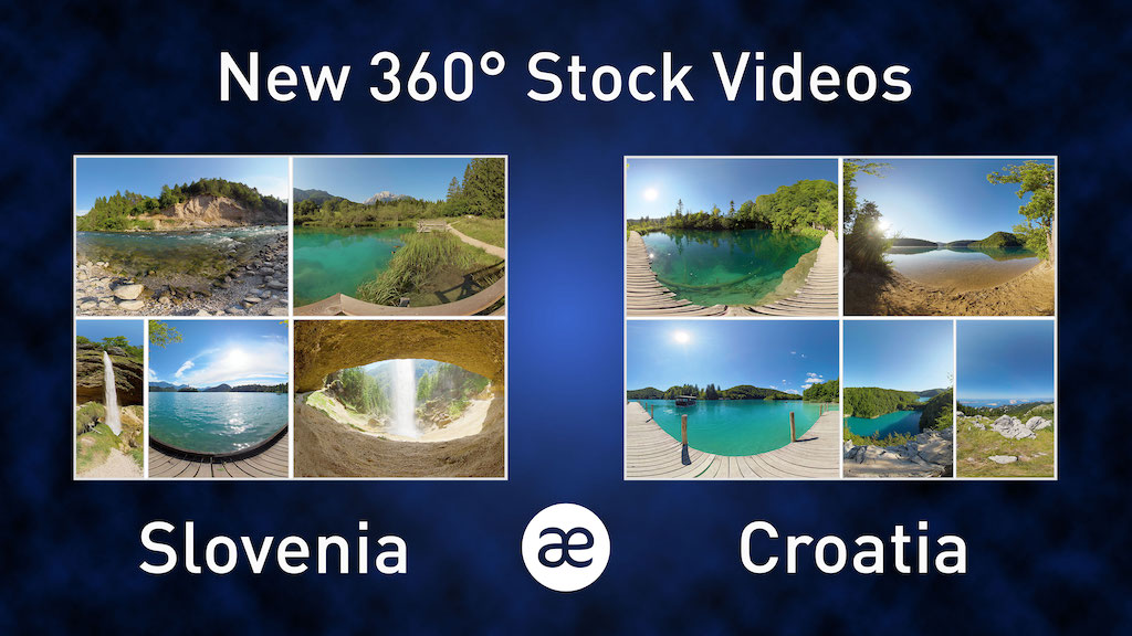 New 360° Stock Videos from Croatia & Slovenia