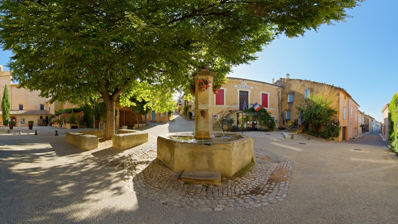 Village fountain square